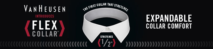 Van Heusen, Introduces, Flex Collar, Expandable Collar Comfort