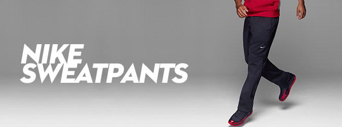 red and black nike pants