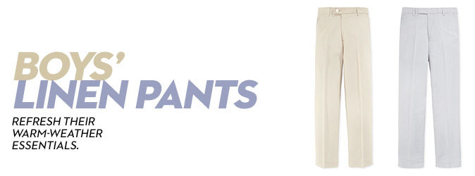 Loose Fit Linen-blend Pants - White - Kids