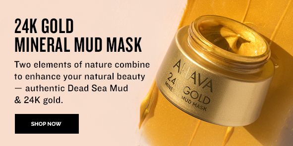 24 K Gold Mineral Mud Mask, Two elements of nature Combine to enhance your natural beauty-authentic Dead Sea Mud and 24K gold, Shop Now