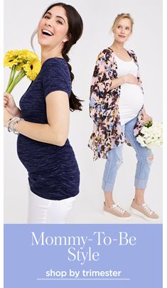 Mommy-to-be Style, shop by trimester