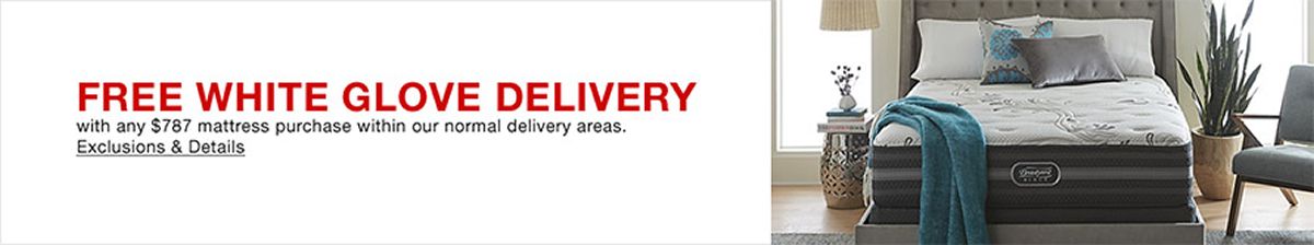 Free White Glove Delivery With Any 787 Mattress Purchase Within Our Normal Areas