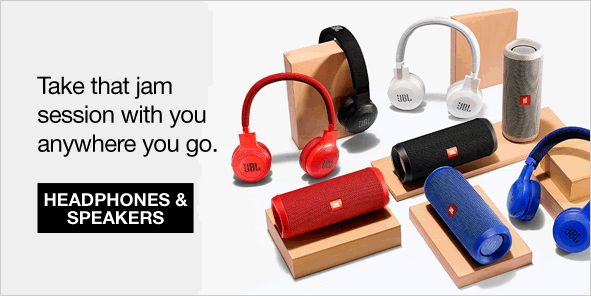 Take that jam session with you anywhere you go, Headphones and Speakers