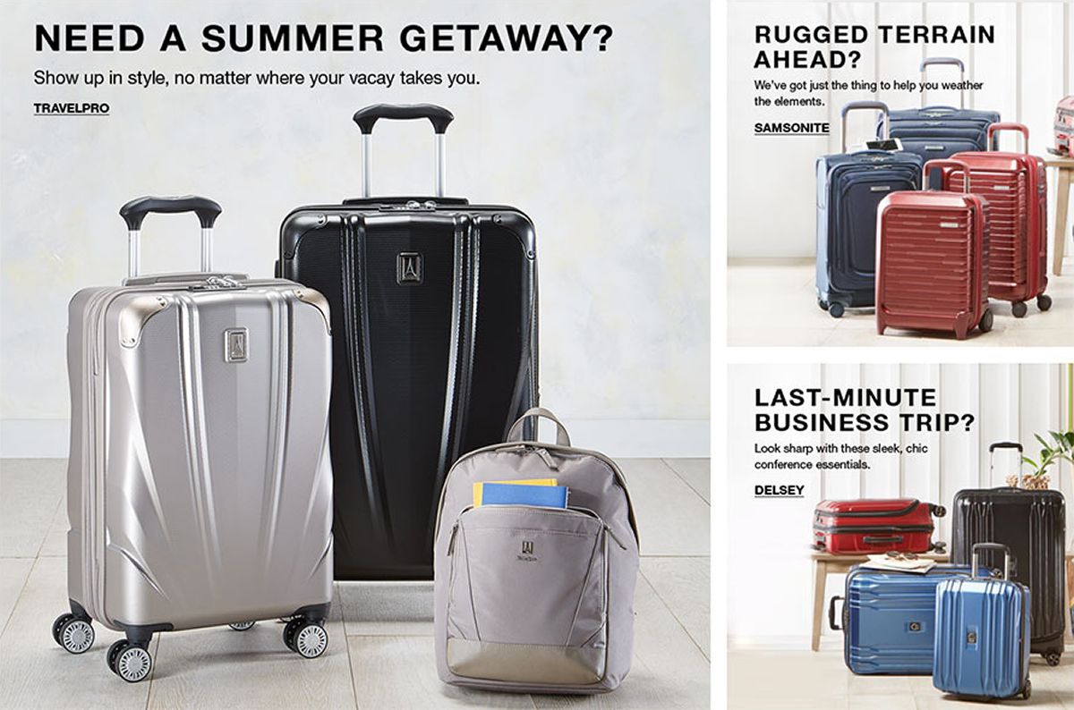 macys hardside luggage