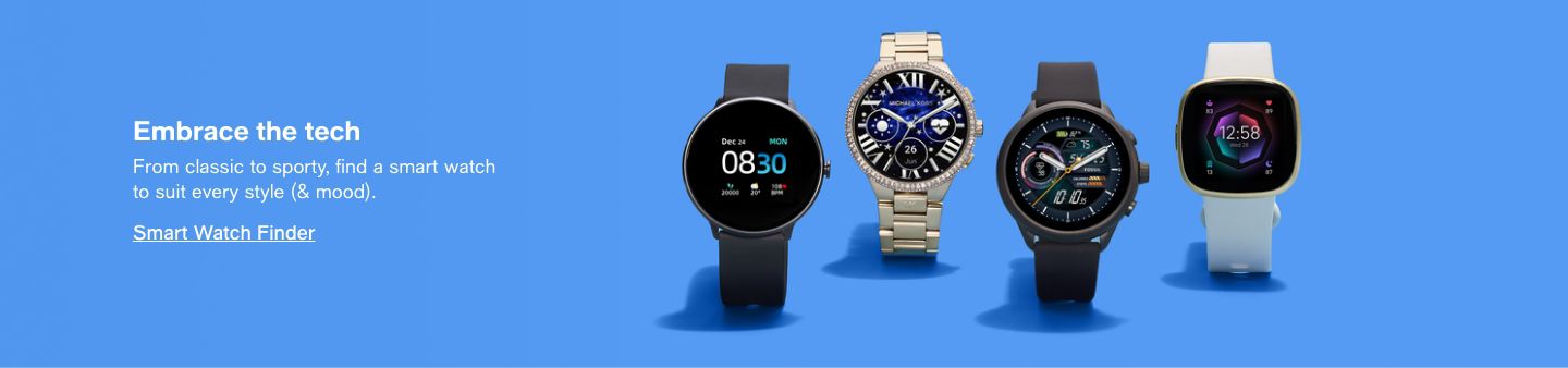 Embrace the tech, From classic to sporty, find a smart watch to suit every style (and mood), Smart Watch Finder