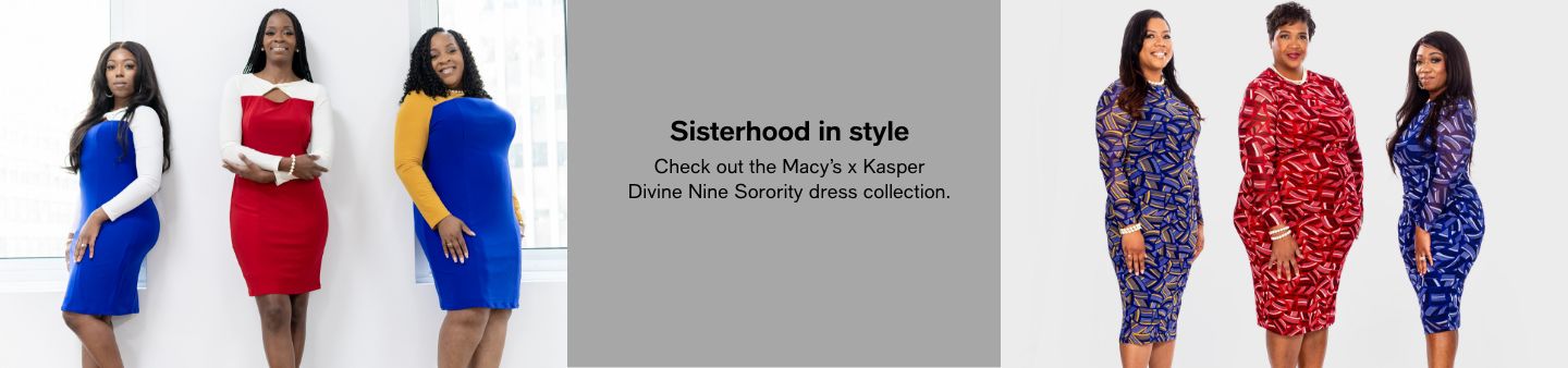 Sisterhood in style, Check out the Macy's x Kasper Divine Nine Sorority dress collection