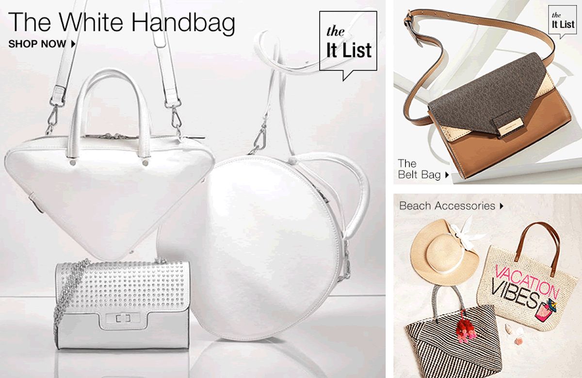 Handbags And Accessories Macy S The White Handbag Now It List
