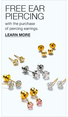Earrings Kids Jewelry And Watches Macy S Free Ear Piercing With The Purchase Of Earrings Learn More