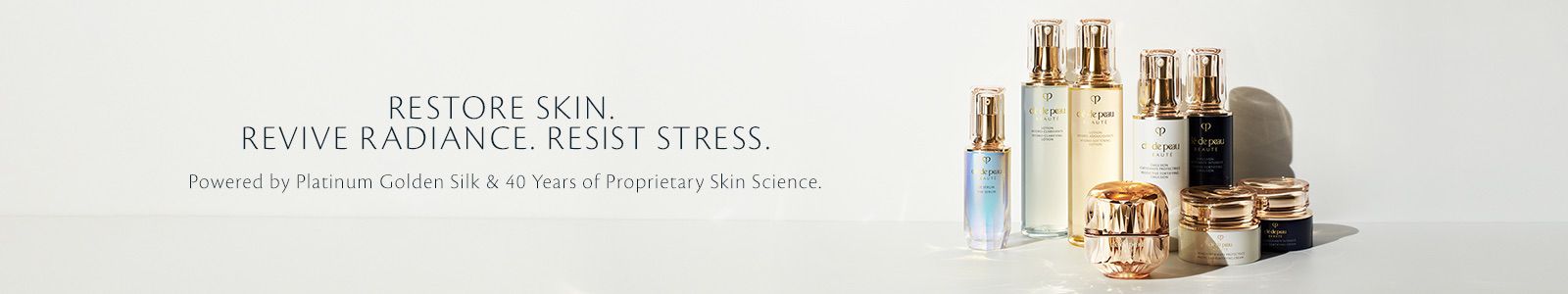 Restore Skin,, Revive Radiance, Resist Stress