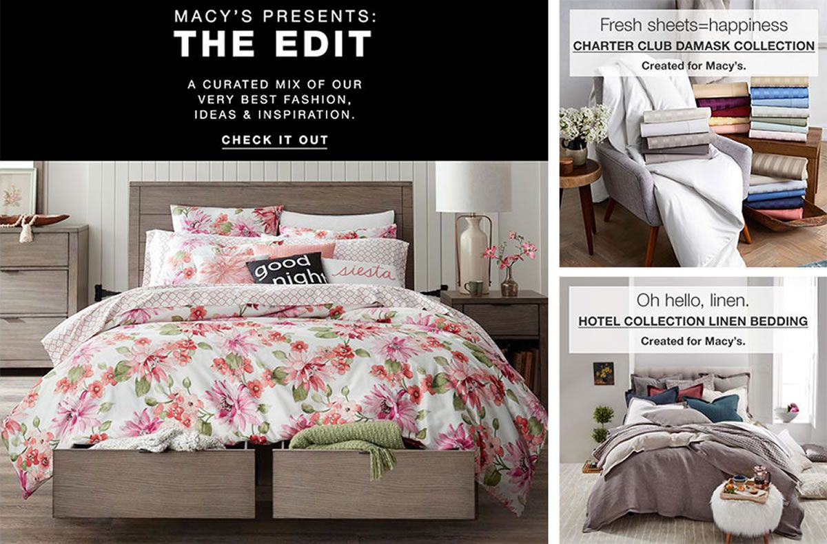 Bedding Linens Bath Macy S Macy S Presents The Edit A Curated Mix Of Our Very Best Fashion Ideas