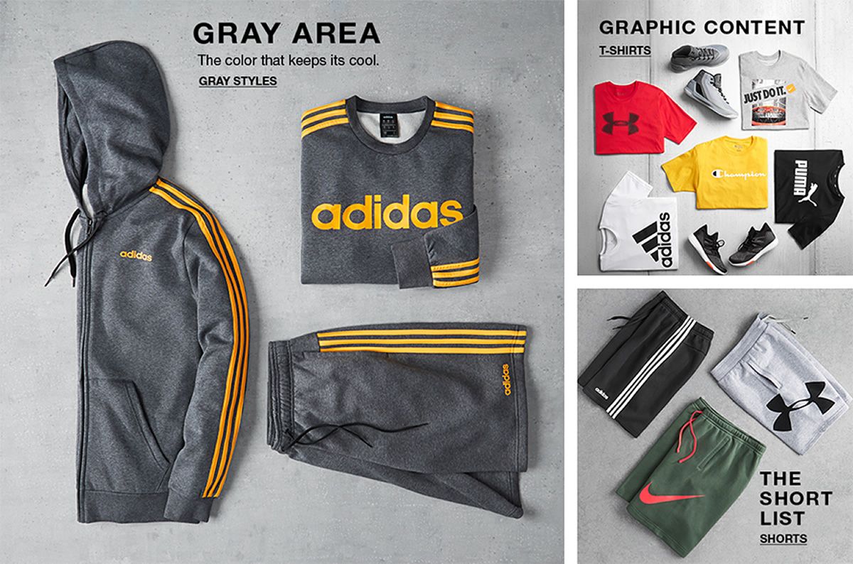 Gray Area, Gray Styles, Graphic Content, T-Shirts, The Short List, Shorts