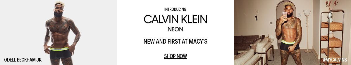 Odell Beckham JR, Introducing Calvin Klein Neon, New and First at Macys, Shop Now