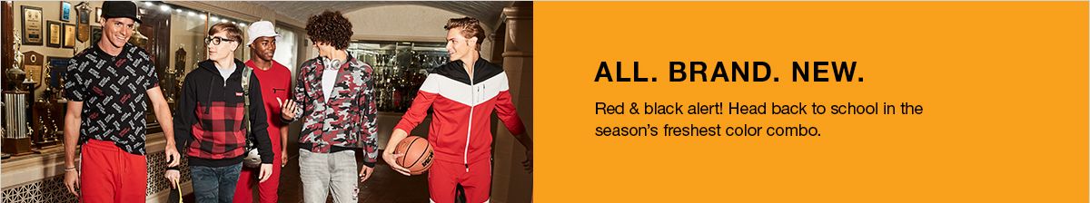 All, Brand, New, Red and black alert! Head back to school in the season's freshest color combo