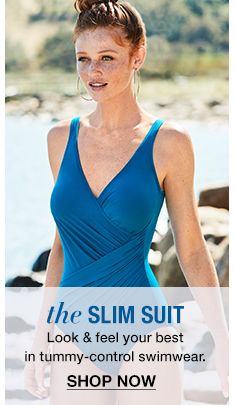The Slim Suit, Look and feel your best in tummy-control swimwear, Shop Now