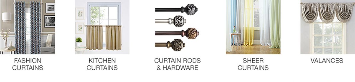 Window Treatments At Macy S Fashion Curtains Kitchen Curtain Rods And Hardware Sheer Valances