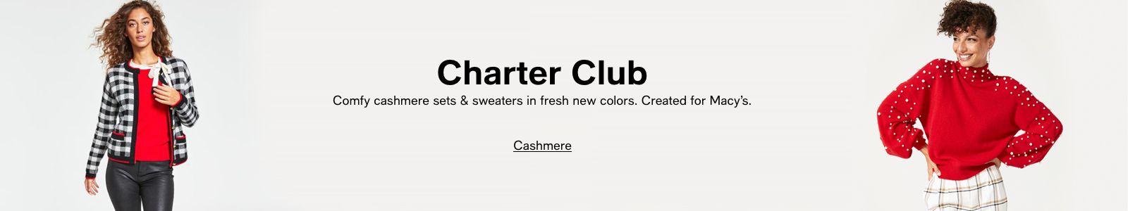 Charter Club, Comfy cashmere sets and sweaters in fresh new colors, Created for Macy's, Cashmere