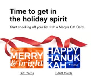 Gift Cards E-gift Cards Gift Certificates - Macys