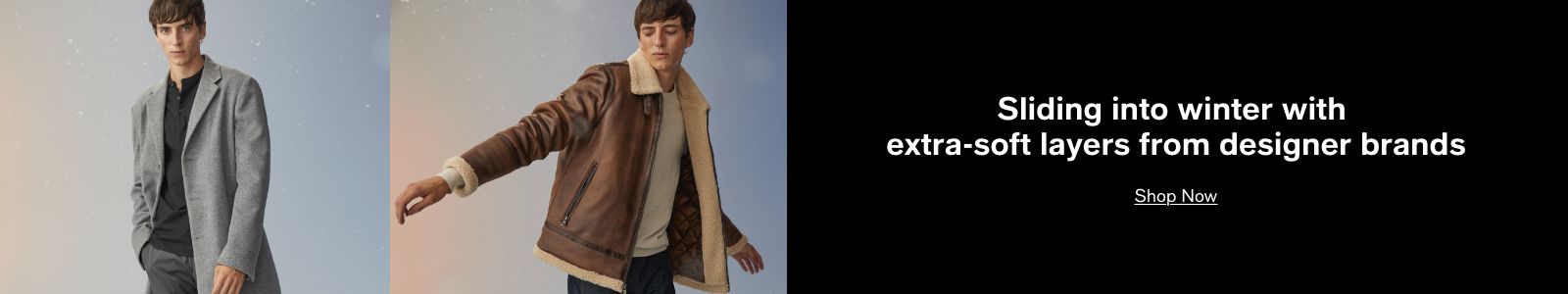 Sliding into winter with extra-soft layers from designer brands