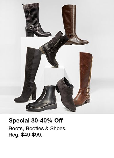 Special 30-40 percent Off, Boots, Booties and Shoes