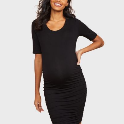 motherhood maternity black maxi dress