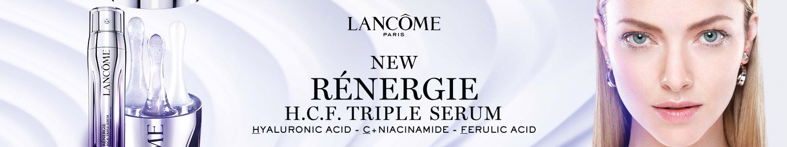 Lancome, New Renergie H.C.F Triple Serum, Hyaluronic Acid - C + Niacinamide - Ferulic Acid
