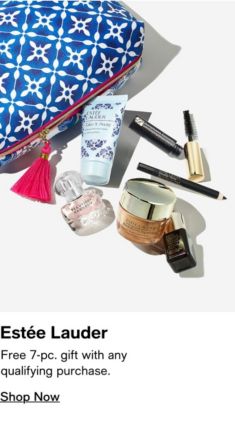 Estee Lauder, Free 7-piece, gift with any qualifying purchase