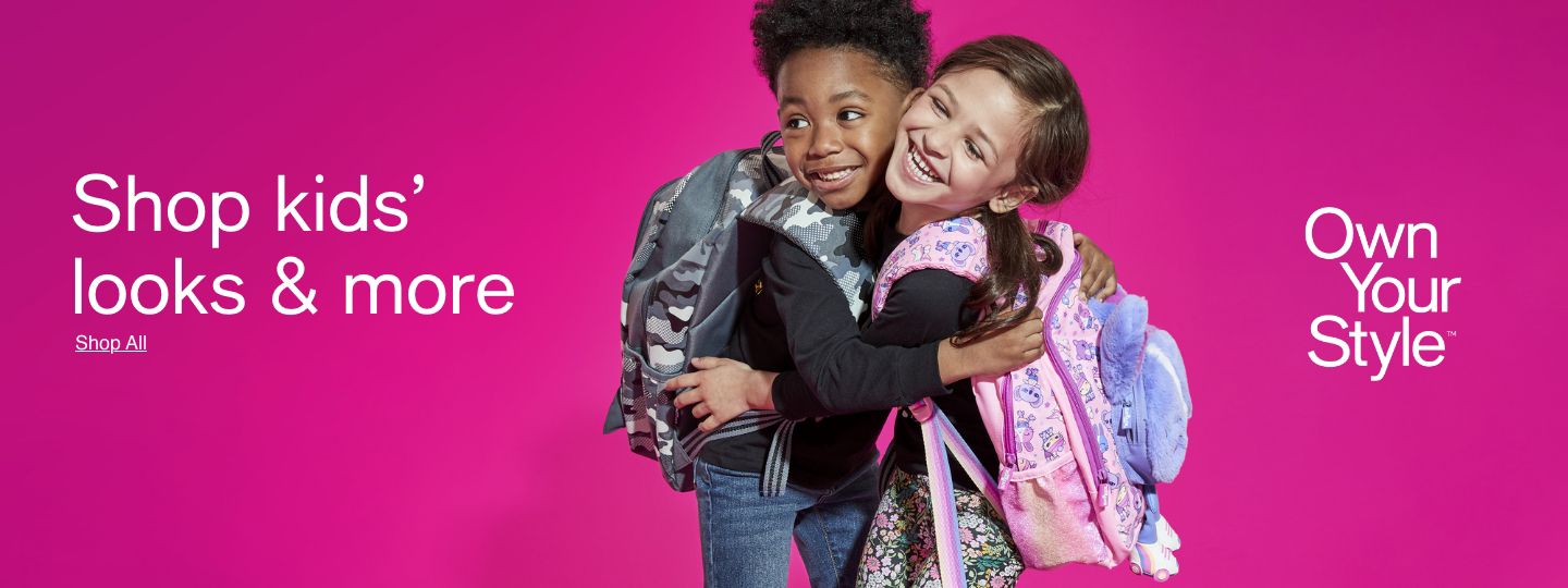 Shop kids' looks and more. Own your style. Shop All