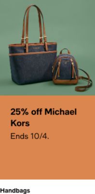 25% off Michael Kors, Ends 10/4