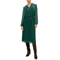 green casual dress