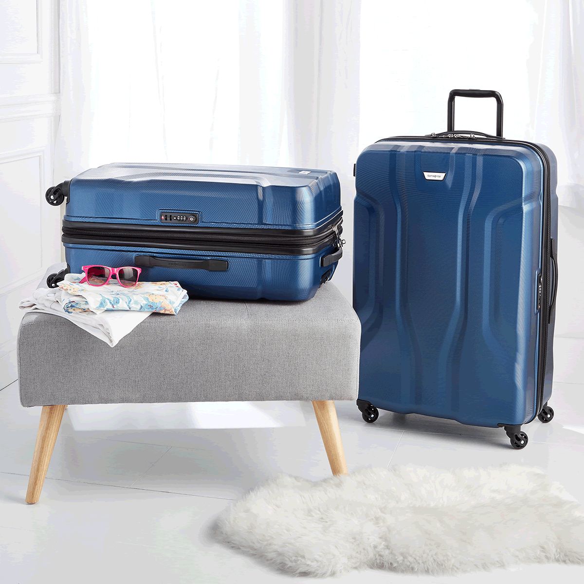 macys checked luggage