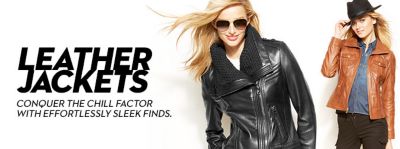 macy's sale leather jackets