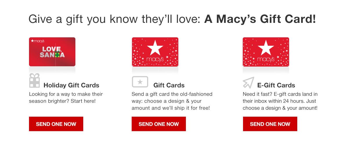 Give A Gift You Know They Ll Love Macy S Card Holiday