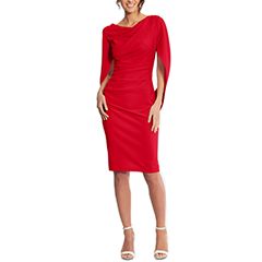 macy's red party dress