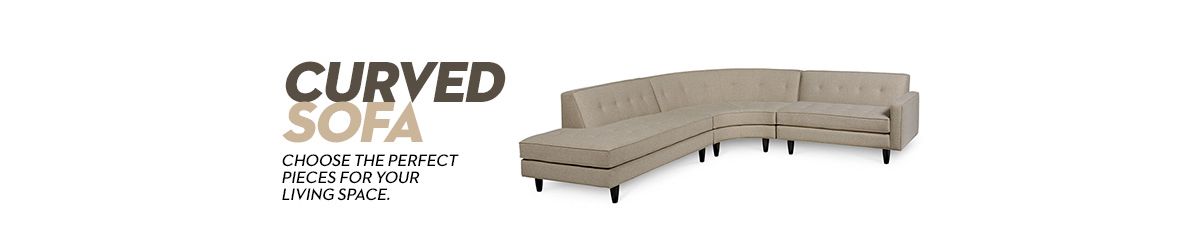 Curved Sofa Couches Online Macy S Curved Sofa