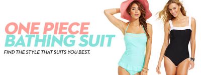 macy's one piece bathing suits